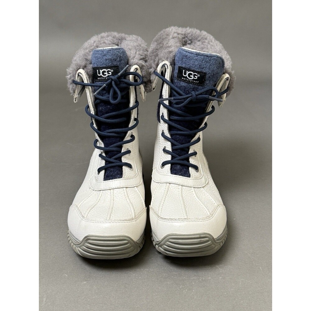 UGG Adirondack Waterproof Boots II 1013505 White Blue Grey Women’s US Size 12
